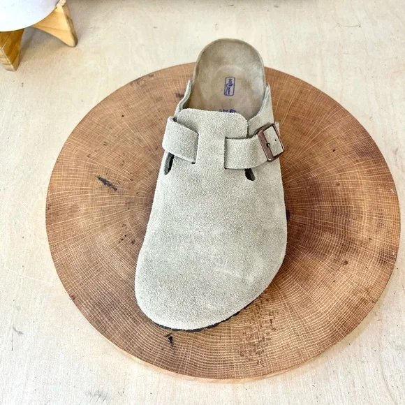 Birkenstock | SINGLE LEFT ONLY Boston Clog in Tan Suede Size 40/9- Replacement - Picture 6 of 12